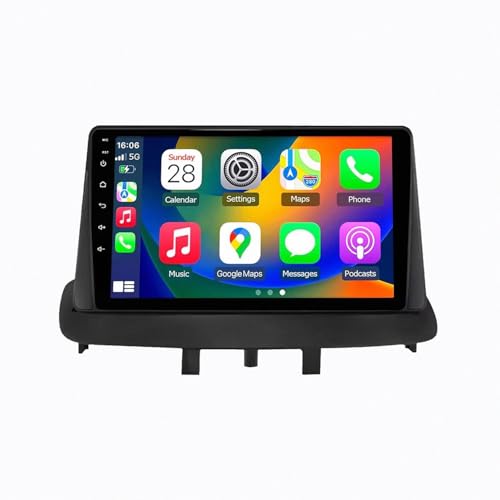 Pantalla Carplay para Renault Megane 3 2008-2010 Android Auto de 4 Núcleos 2GB+32GB con Bluetooth