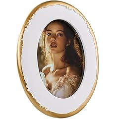 A1-White & Gold Oval