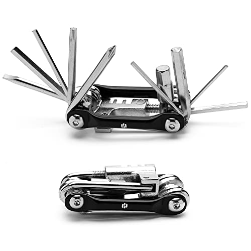 Bike Multitool - Bike Tool Kit -12 In 1 Lightweight Stainless Steel Bicycle Multi Tool - Safety Locking, Survival Gear With Hex Key, Screwdriver, Chain Cutting Tool By Hayvenhurst #TOP6