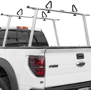 Stark Universal Truck Rack Extendable Aluminum Pick Up Truck Ladder Rack Contractor Pipe