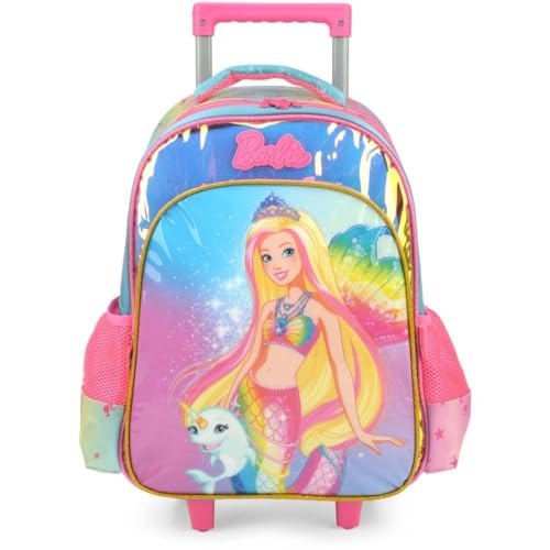 Mochila com Rodinhas, Luxcel, Barbie, Verde