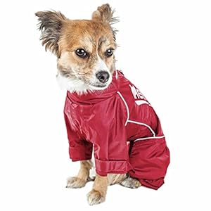 Dog helios ® hurricanine waterproof and reflective full body dog coat  pet jacket features heat retention and blackshark technology  this dog jacket features adjustable sleeves and waist   cucciolini doodles