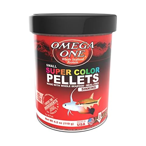 Omega One Super Color Sinking Pellets, 2mm Pellets, 4.2 oz Cover