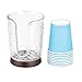 iDesign Rain Disposable Paper and Plastic Cup Dispenser Holder for Master, Guest, Kids' Bathroom Vanity and Countertops, 3.10