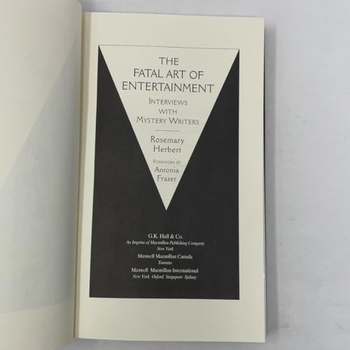 image for G K Hall & Co,US The Fatal Art of Entertainment: Interviews With Myste
