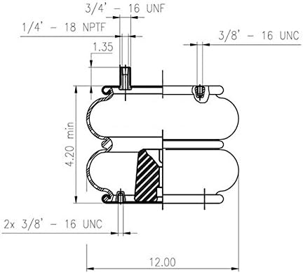 Blacktech 2C 290-7403 - Replacement Air Spring