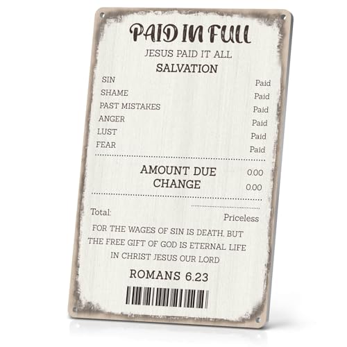 ALREAR Jesus Poster Christian Wall art Jesus Paid it All