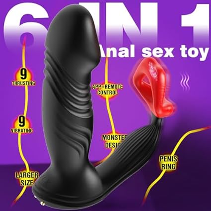5 en 1 Juguetes Eróticos Para Pareja Sexuales, 9×9×9 Modos APP Consoladores.. para hombre con vibración plug anal vibradorador Hombre juguetes sexuales estimulador de próstata hombre Vibradores para