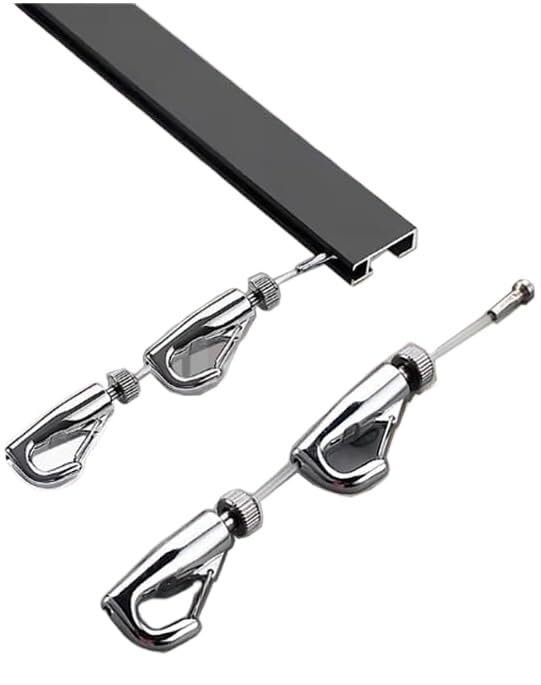 Kit de fixation pour tableaux avec rail de suspension de 150cm et crochets