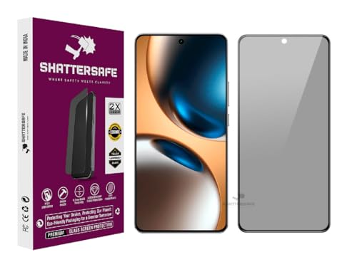 Image of Anti-Spy Privacy Tempered Glass Compatible For Realme GT 7 / GT 7T [Pack of 1]. 9H Hardness, Anti-Scratch, Edge-to-Edge Protection With Easy Installation Kit & Case Friendly Fit.