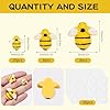 Tiny Resin Bees for Crafts,32Pcs Small Plastic Bumble Bee Decor with 36 Double Self-Adhesive,Honey Bee Flatback Decoration for DIY Wreath Crafts Scrapbooking Party Home Birthday Decoration 3 Size #2