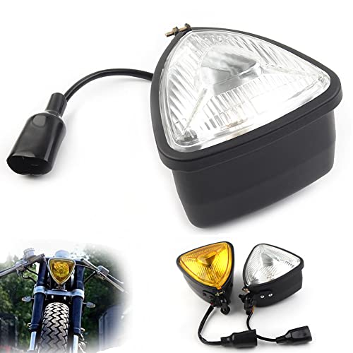 【新品未使用】 ダブル　ヘッドライト　専用ステー付き　チョッパー　ハーレー ハーレーのショベルヘッドチョッパーFLH 1981・フリースタイルカスタム