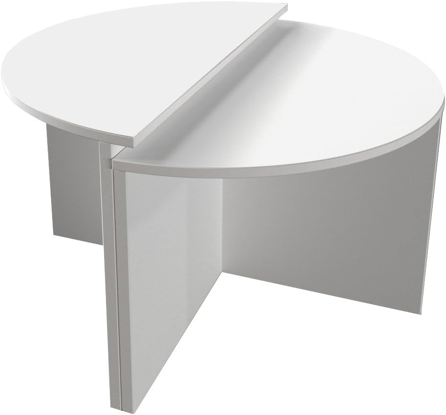 Modern Coffee Table Set (2 Pieces), Travertine Colour, 70 x 51.8 x 38 cm & 70 x 47.5 x 35 cm, 100% Melamine Coated, 18 mm Thick, Stylish & Functional Design