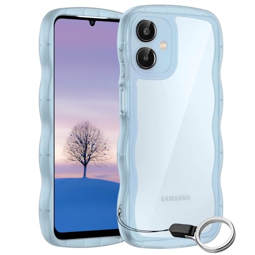 Amazon.co.jp: Galaxy A25 5G ケース クリアブルー ウェーブ SC-53F
