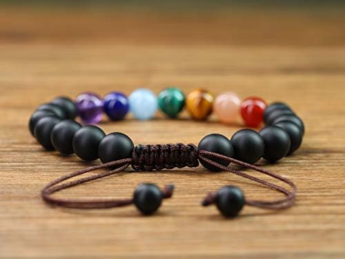 COAI Stone Beaded 7 Chakra Prayer Bracelet