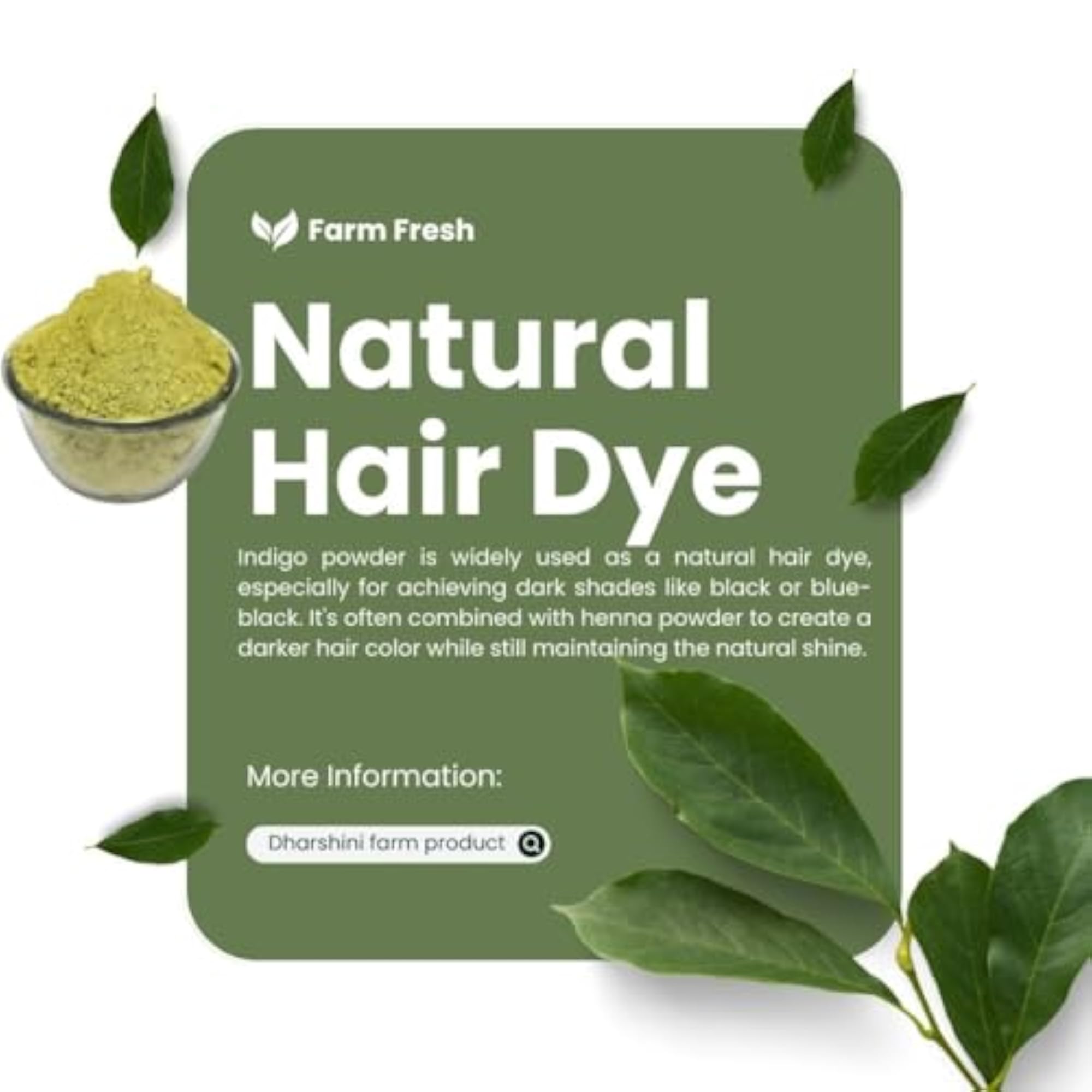 Organic Indigo Leaves Powder for Hair Coloring
