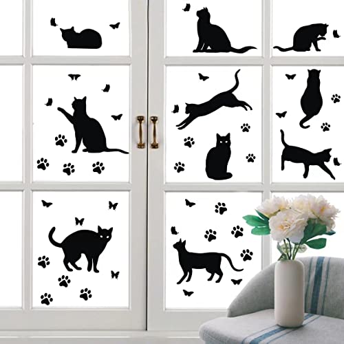 Calcomanías de gato para pared que ocultan imperfecciones en dormitorios infantiles 3