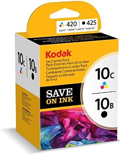 Kodak 3949948 Genuine 10B/ 10C Ink Cartridge Combo Pack - Black/ Colour (425/ 420 Pages)