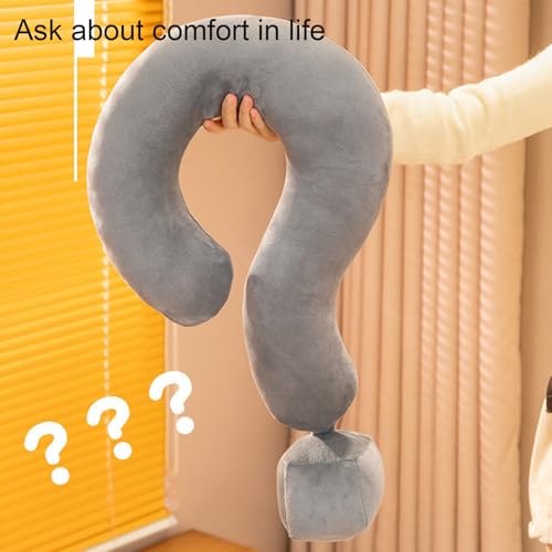 Grand coussin à point d'interrogation de 53 cm pour vos soirées - 6