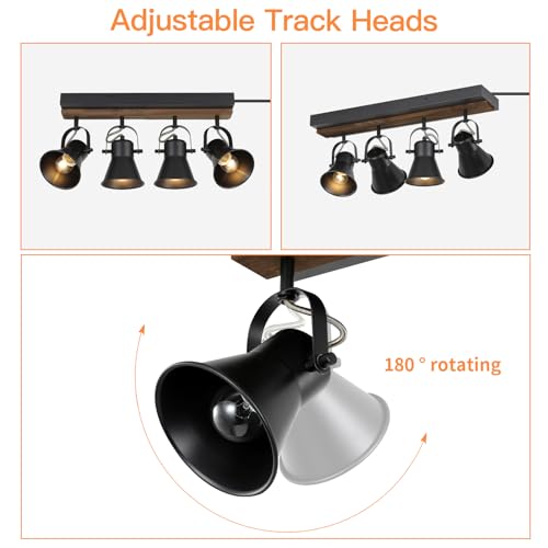Seeblen4lightplugintracklightingadjustableceilingspotlightindustrialblackkitchentracklightingfixturesceilingforlivingroomdiningroomhallwaybathroom  Urban Country Home Decor Seeblen 4 light plug in track lighting adjustable ceiling spotlightindustrial black kitchen track lighting fixtures ceiling for living room dining room hallwaybathroom  urban country home decor