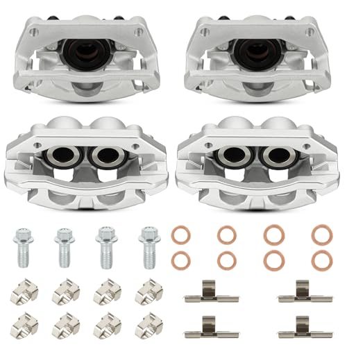 Image of Front & Rear Driver Passenger Disc Brake Caliper Assembly Calipers Compatible with Ram 1500 2011 2012 2013 2014 2015 2016 2017 2018, Replace 18-B5054 18-B5055 18-B4836 18-B4837
