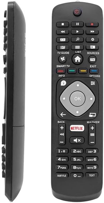 Wellhise Philips Led Smart Tv Akıllı TV Uzaktan Kumanda, Netflix Tuşlu