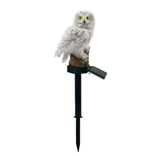 Garden Light Waterproof Owl Ornament, Solar Powered LED Lawn Lamp, Outdoor Novelty Decoration for Yard and Balcony, IP55