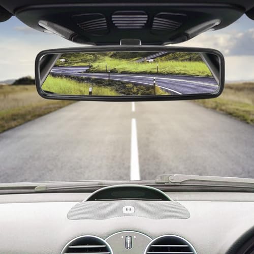 Specchietto Retrovisore Interno Auto, Fydun alloggiamento in ABS e Vetro 814842，Ricambio Specchietto Auto per 107/206/106 Per Aygo, per C1, per Clio - per Una Guida e Una Retromarcia Sicure