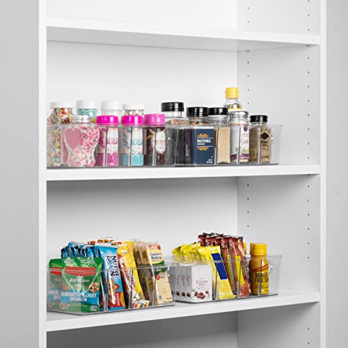 Clearspace Plastic Pantry Organization And Storage Bins With Removable Dividers – Perfect Kitchen Organization Or Kitchen Storage – Refrigerator Organizer Bins, Cabinet Organizers (2 Pack) #TOP2