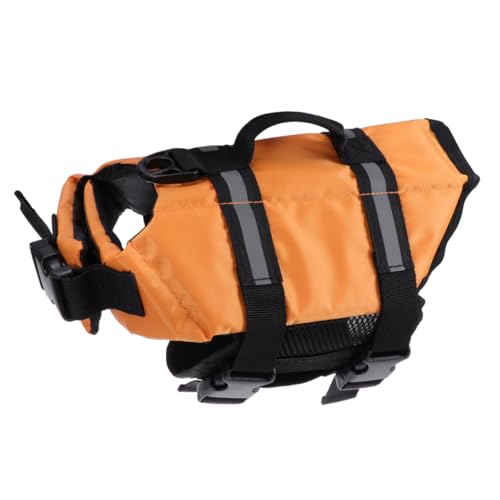 GALPADA Chaleco Salvavidas para Perros Pequeños XS Naranja con Resistente Reflectante y Transpirable para Seguridad y Paseos Seguros