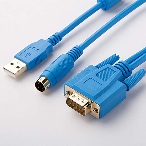 WeBert Suitable for USB-LG-XGB PLC Programming Cable XBC/XBM/K7M Series Data Download Cable Gold Plated Blue Cables