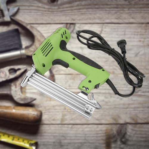Miniatura 7 de Pistola De Clavos Eléctrica De 1800 W, Clavadora Con Cable De Aleación De Aluminio Liviana Para Fabricación De Muebles De Carpintería, Capacidad De Encuadernación De 100 Clavos,