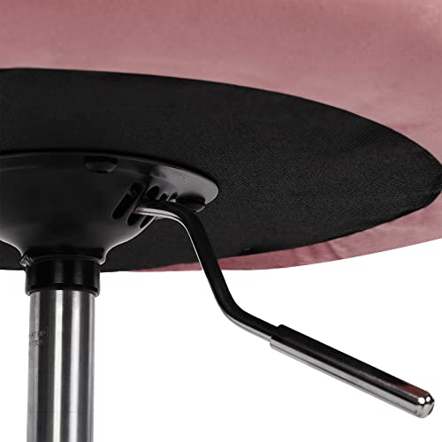 Foto von Bürohocker mit Rollen Drehstühle Rollhocker Höhenverstellbar 10cm Barstühle Arbeitshocker Bürohocker Verstellbare Höhe 360° schwenkbar mit Lehne Gepolstertet Sitzfläche für Besseren Sitzkomfort