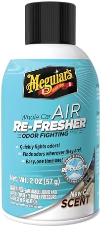 Meguiar's Whole Car Air Refresher, Summer Breeze 2 Oz Spray Bottle -—Car Air Freshener For Commuters, Detailers; Odor Eliminator Mist Refreshes Sedan, Suv, Truck, Van