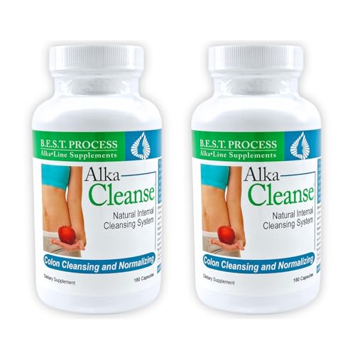Morter HealthSystem Alka•Cleanse Best Process Alkaline — Herbal Detox Colon Cleanse & Digestive Distress Formula — Psyllium Husk, Probiotics, Enzymes & Herbs (2)