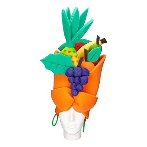 Foam Party Hats: Carmen Miranda Hat - Fruit Basket Hat - Party Favors - Dress Up Costume - Party Gift Hat - Crazy Hat Day #TOP1