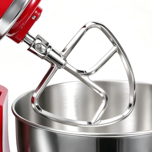 FavorKit Stainless Steel Flat Beater for KitchenAid Tilt-Head Mixers | Polished Paddle Attachment for 4.5-5 Quart Tilt-Head Mixers,Premium K45B Replacement,Dishwasher Safe Pastry Blade Accessory - image 1