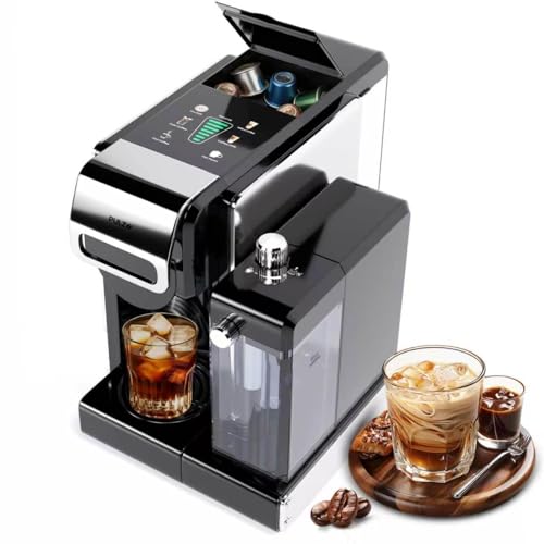 PULZO Espresso Machine with Automatic Milk Frother,capsule coffee maker
