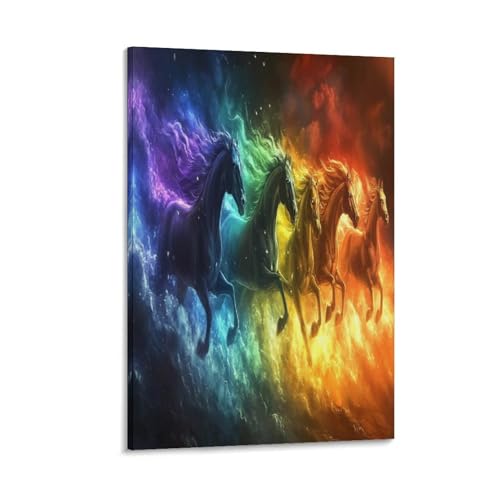 Impression sur toile cheval premium de haute qualité pour couloir élégant