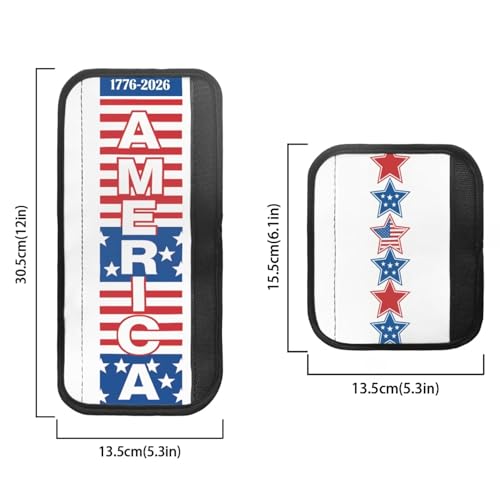 Image of 250 Years of America Print Refrigerator Door Handle Covers Fridge Handle Covers Set of 6 Washable Appliance Handles Cover Cloth Oven Stove Dishwasher Handles Protective Gloves