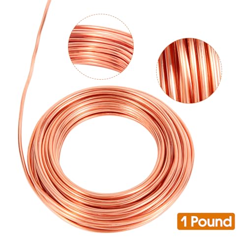 10 gauge26 mm 10 feet 5 oz 999 dead soft copper wire for electroculture gardening jewelry making beading science projects diy artwork pure bare copper wire