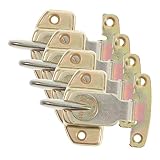 HAMPPLIES Set 4 Pezzi Chiusura Scatto Tavolo Pranzo in Ferro Anti-ruggine Ganci per Tavolo Allungabile, Connettore Robusto Adatto per Giardino e Sala da Pranzo