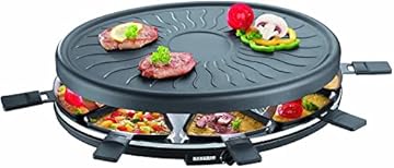 Severin RG 2681 Raclette, 1.100 W, incl. 8 padelle antiaderenti