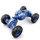AtomDream Tech Friction Powered Toy Car for Kids, Press and Go Off-Road Push Car, Durable Shock-Resistant Vehicle, No Batteries Required, Toy Car for Boys & Girls Ages 3 （Blue）