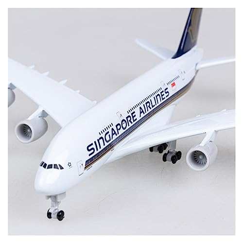 Modelo de avión de colección A380 Singapore Airlines en metal fundido diecast premium DZBERHX