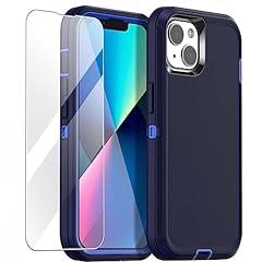 Navy with Glass Protector