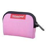 Manhattan Portage Coin Purse With Zipper Closure Pouch Eclectic Colors Credit Card ID Card Jewelry Keys Water Resistant Gift 1000D CORDURA® Everyday Carry (Pink)