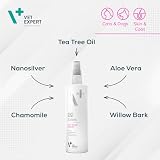 Vet Expert Hot Spot Spray für Hunde und Katzen – unterstützt die Therapie von Hot-Spot-Läsionen mit Nanosilber, Panthenol, Kamillenextrakt, Teebaumöl und Aloe Vera Öl – 100 ml