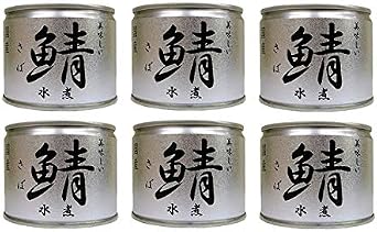Ito Foods Delicious Boiled Mackerel, 6.7 oz 190 g x 6 Cans