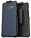 Encased Galaxy S10 Plus Belt Clip Holster Case (2019 Slimshield) Ultra Slim Protective Grip Cover with Holder for Samsung Galaxy S10+ - Navy Blue